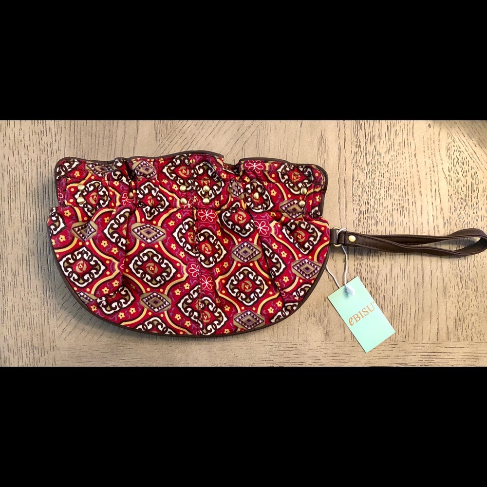 NWT beautiful Ebisu clutch. Sz 11x8